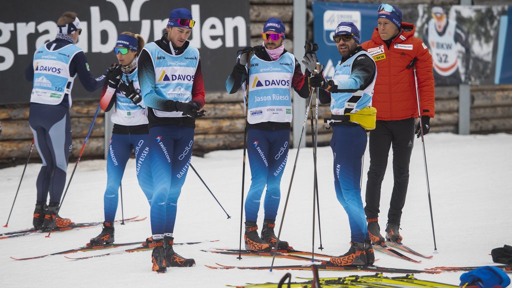 Athleten und Amateure schätzen die Snowfarming-Loipe in Davos gleichermassen.