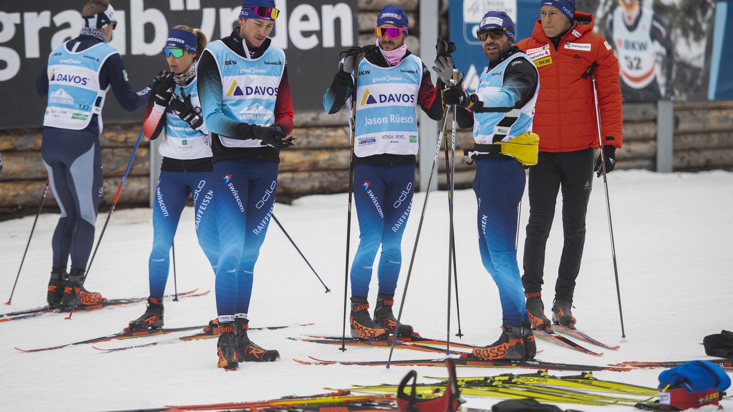 Athleten und Amateure schätzen die Snowfarming-Loipe in Davos gleichermassen.