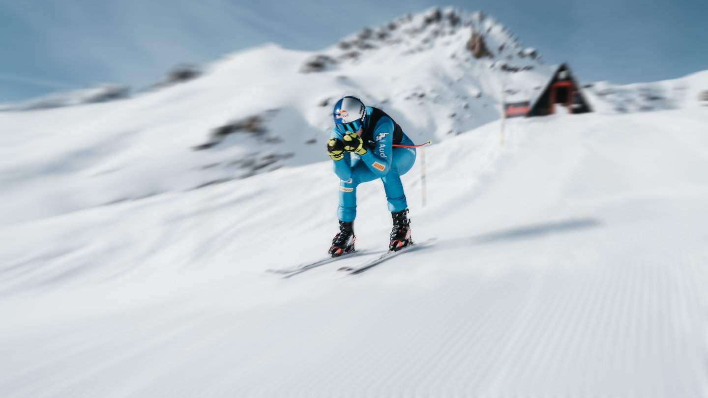 Wer schlägt die Geschwindigkeit von Dominik Paris auf dem Nordica Speedrun auf Parsenn in Davos?
