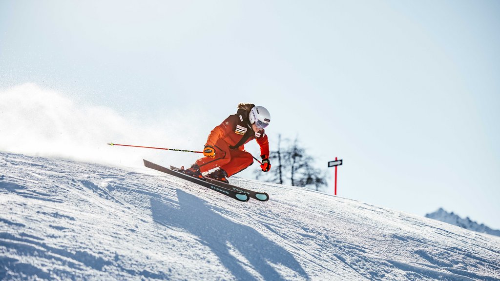 Abfahrtsweltmeisterin und Ski-Weltcup-Fahrerin Jasmine Flury Davos Klosters.