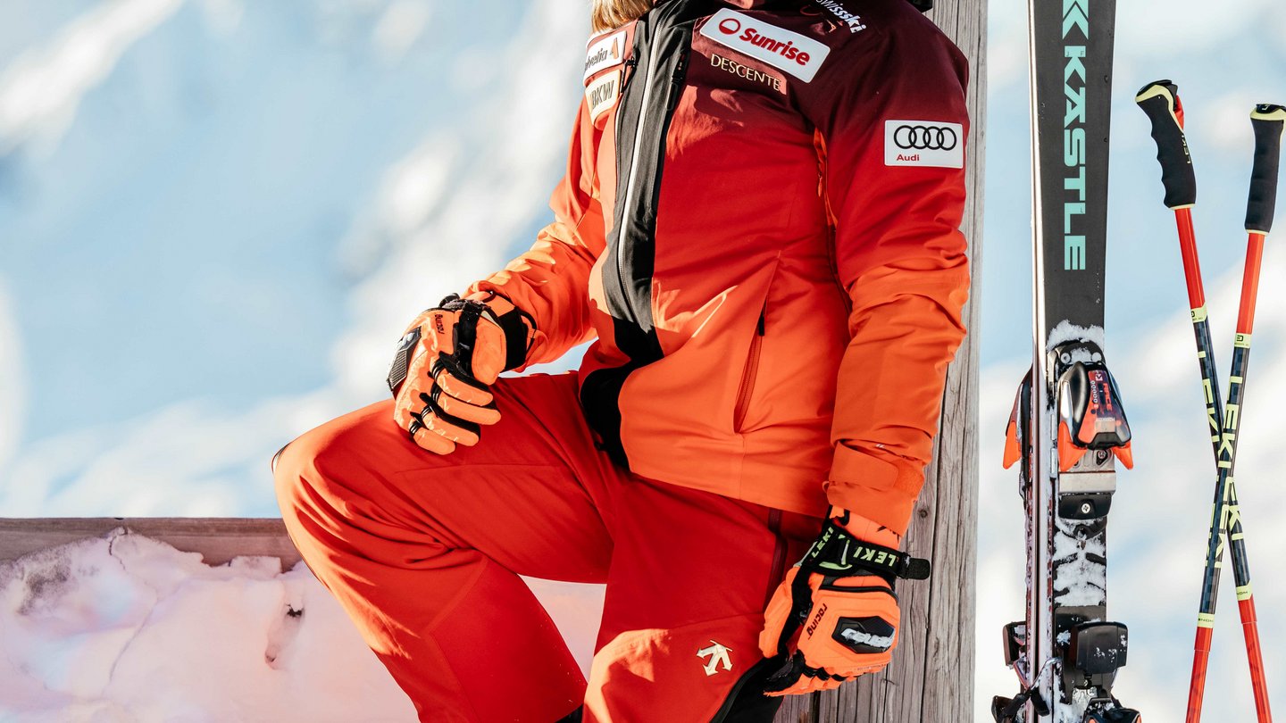 Skifahren mit Jasmine Flury am Jakobshorn in Davos Klosters.