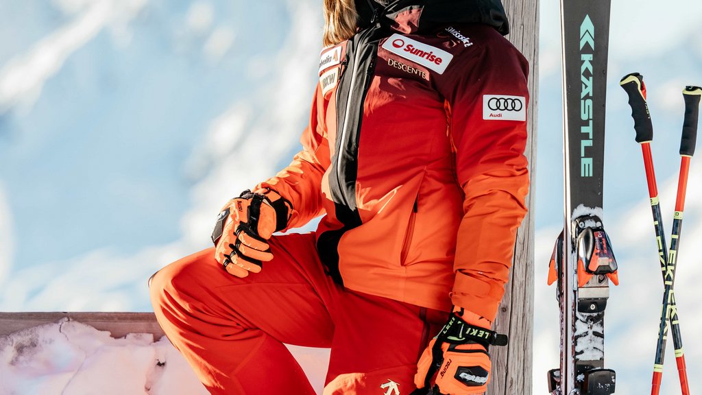 Skifahren mit Jasmine Flury am Jakobshorn in Davos Klosters.