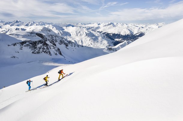 Skitouren auf Pischa in Davos Klosters.