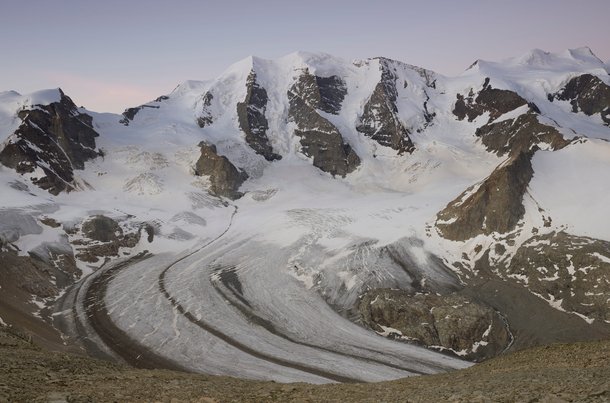 Das Gletschererlebnis Diavolezza zählt zu den Höhepunkten des Roadtrips Alpine Circle durch Graubünden, Schweiz.