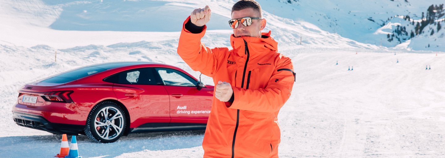 Audi bietet in Davos Klosters mitten in den Bündner Bergen einzigartige Auto-Events an.