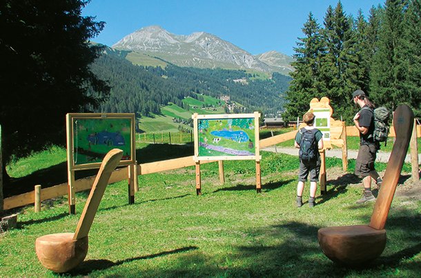 The theme trails in Davos Klosters combine knowledge and entertainment.