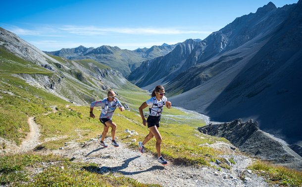 Trail running in Davos Klosters