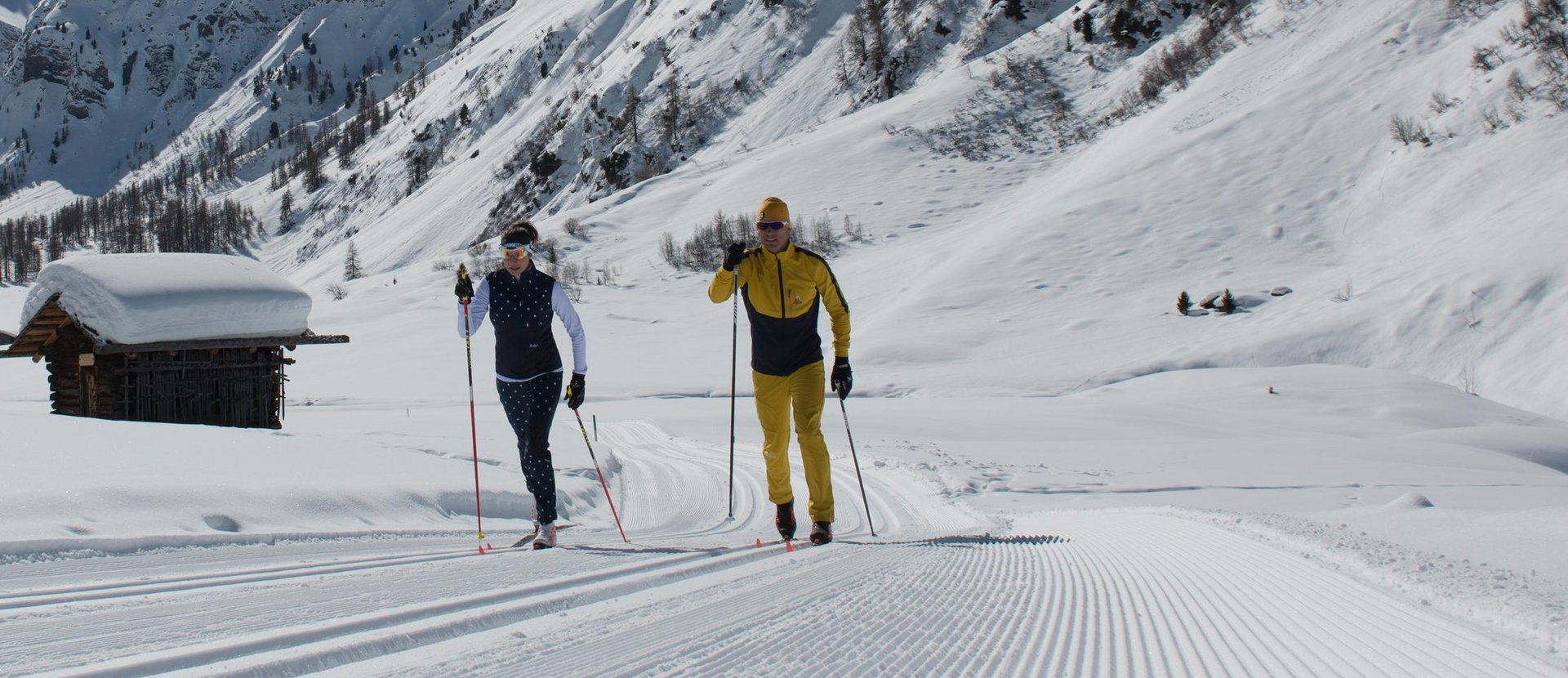 Cross-country skiing in Davos Klosters