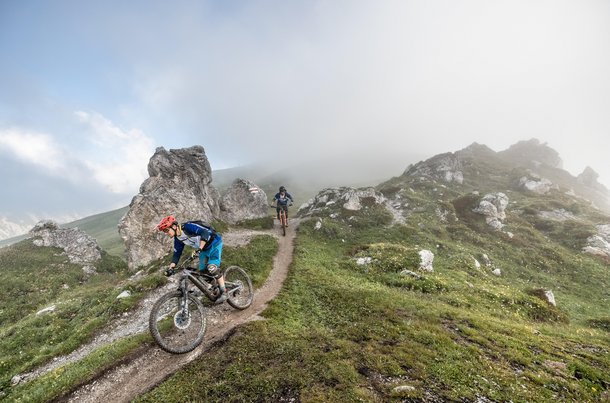 Die Bahnentour in Davos Klosters ist ein Highlight für Biker.