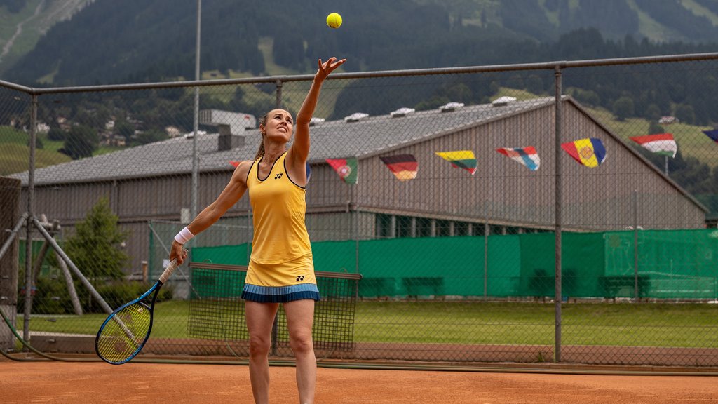 In the Swiss Alps of Davos Klosters, everything you need to play tennis is there.